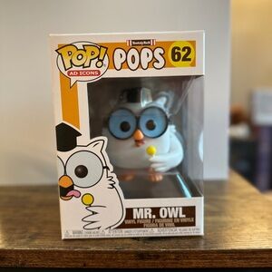 Funko Pop Ad Icons Tootsie Rolls Pops Mr. Owl with Blue and White